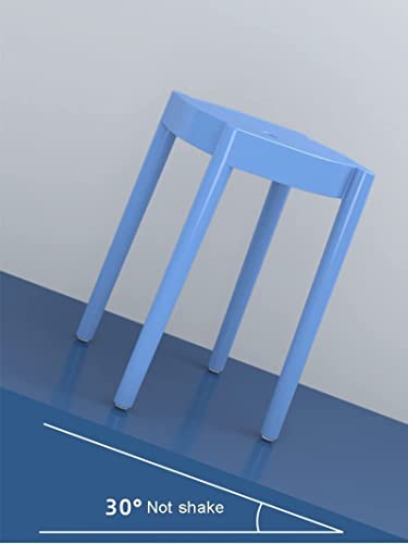 Dining Room Chairs Plastic High Stool Household Round Stool Stackable Dining Stool Table Bench Simple Stools Fashion Creative Bench Stool Latest Styles
