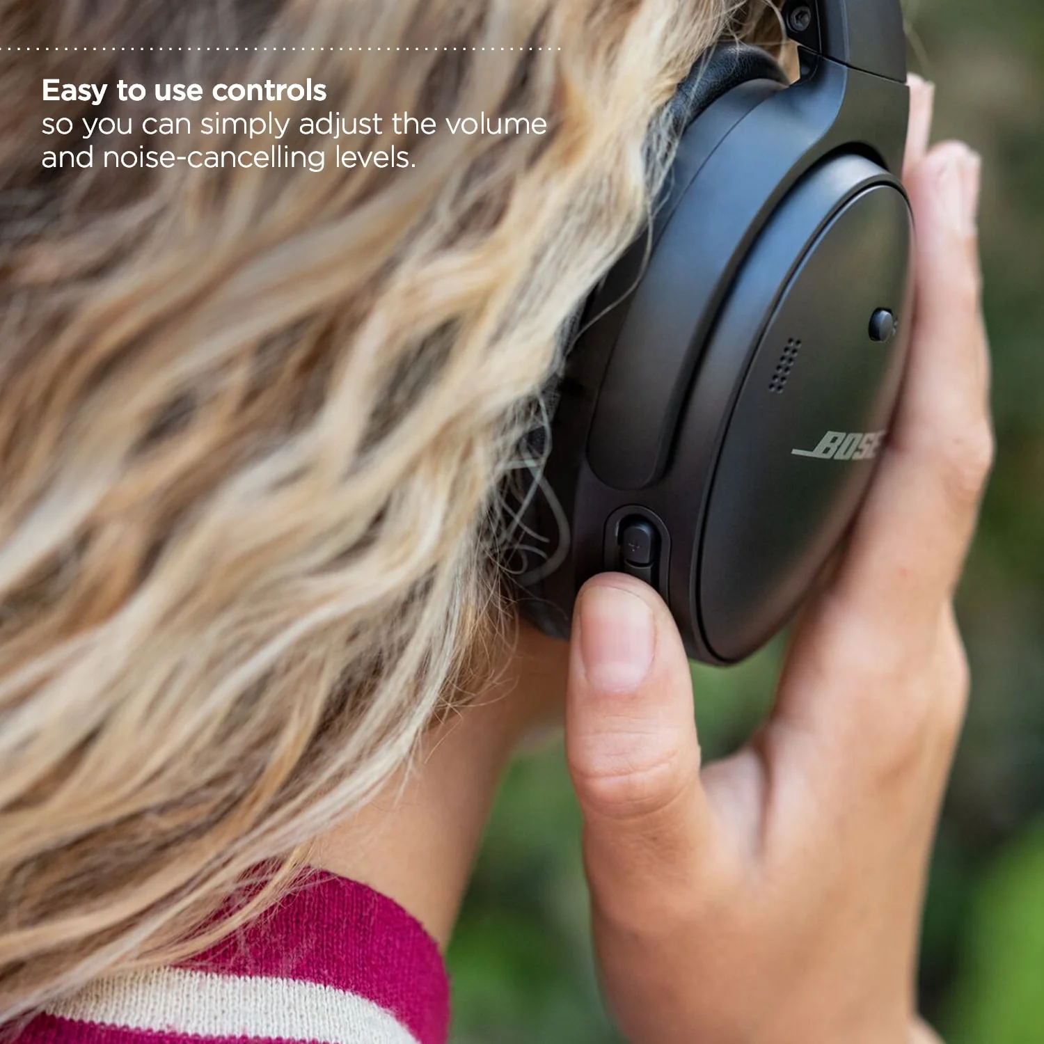 Bose QuietComfort 45 Headphones Noise Cancelling Over-Ear Wireless Bluetooth Earphones, Black