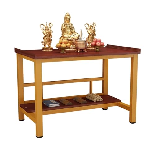FEELIN Offering Buddha Altar Home Chinese Style Buddha Table Single-Layer Buddha Table Simple Porch Table Incense Table Offering Table Cabinet Tribute Table(Size:80cm)