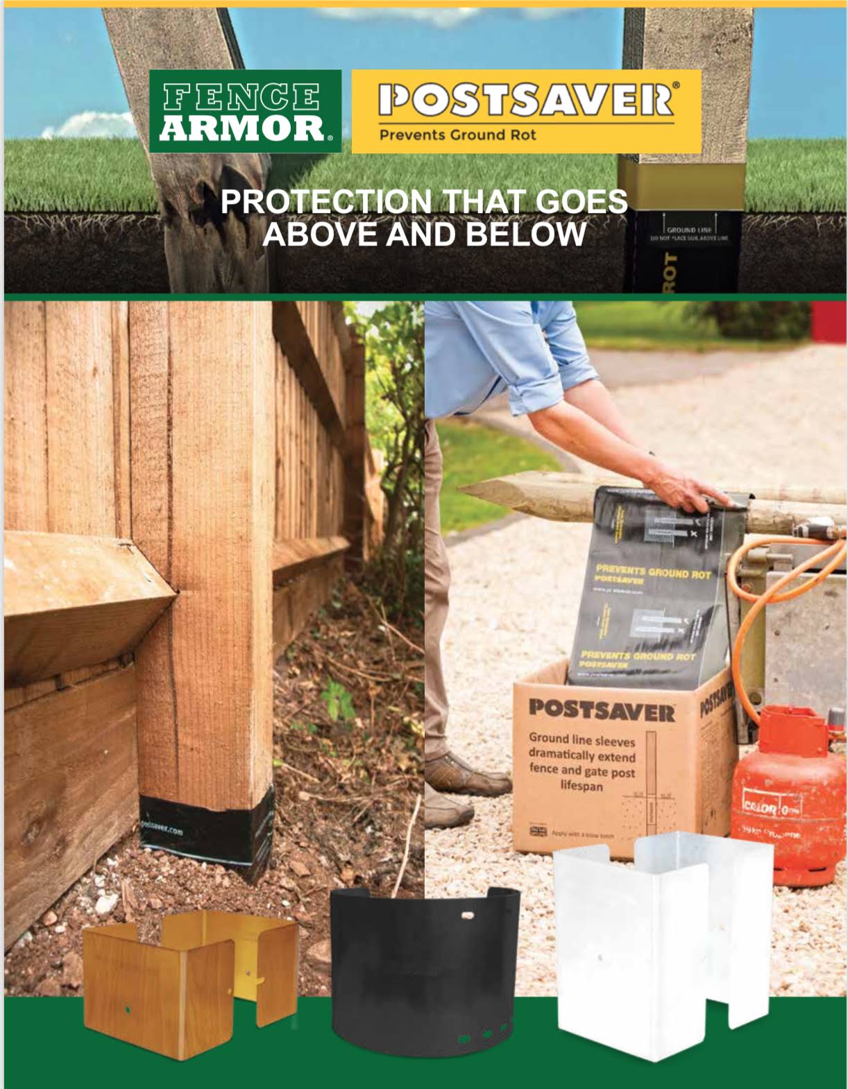 Post Saver 5 in. x 5 in. Rot Protection Sleeve (10-Pack)