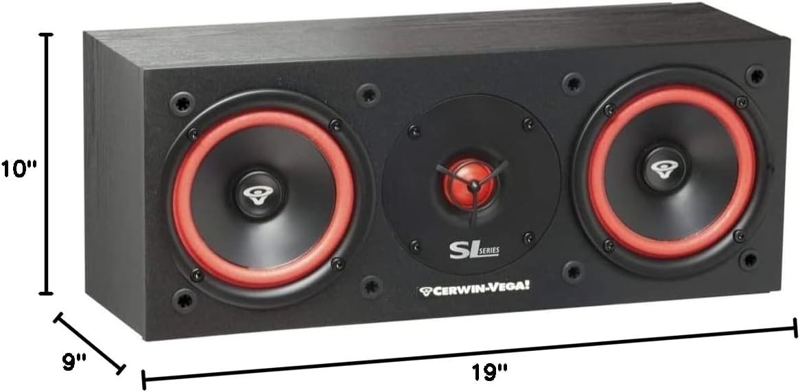 Cerwin Vega SL-25C Dual 5 1/4" Center Channel Speaker