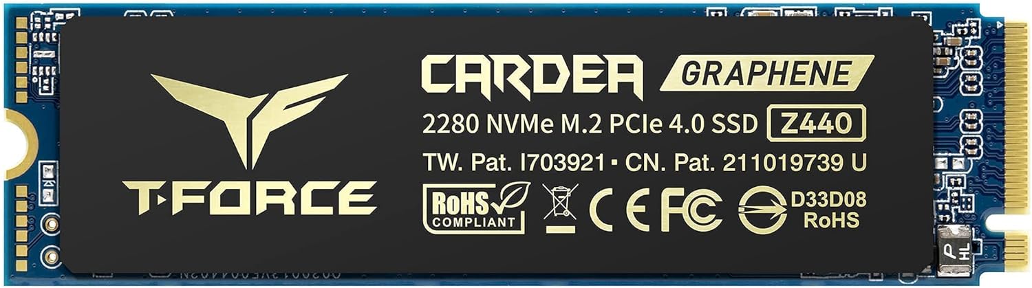 TEAMGROUP T-Force Vulcan DDR5 32GB Kit (2x16GB) 5200MHz (PC5-41600) CL40 Desktop Memory FLBD532G5200HC40CDC01 Bundle with CARDEA Zero Z440 1TB NVMe PCIe Gen4 M.2 2280 Gaming SSD TM8FP7001T0C311