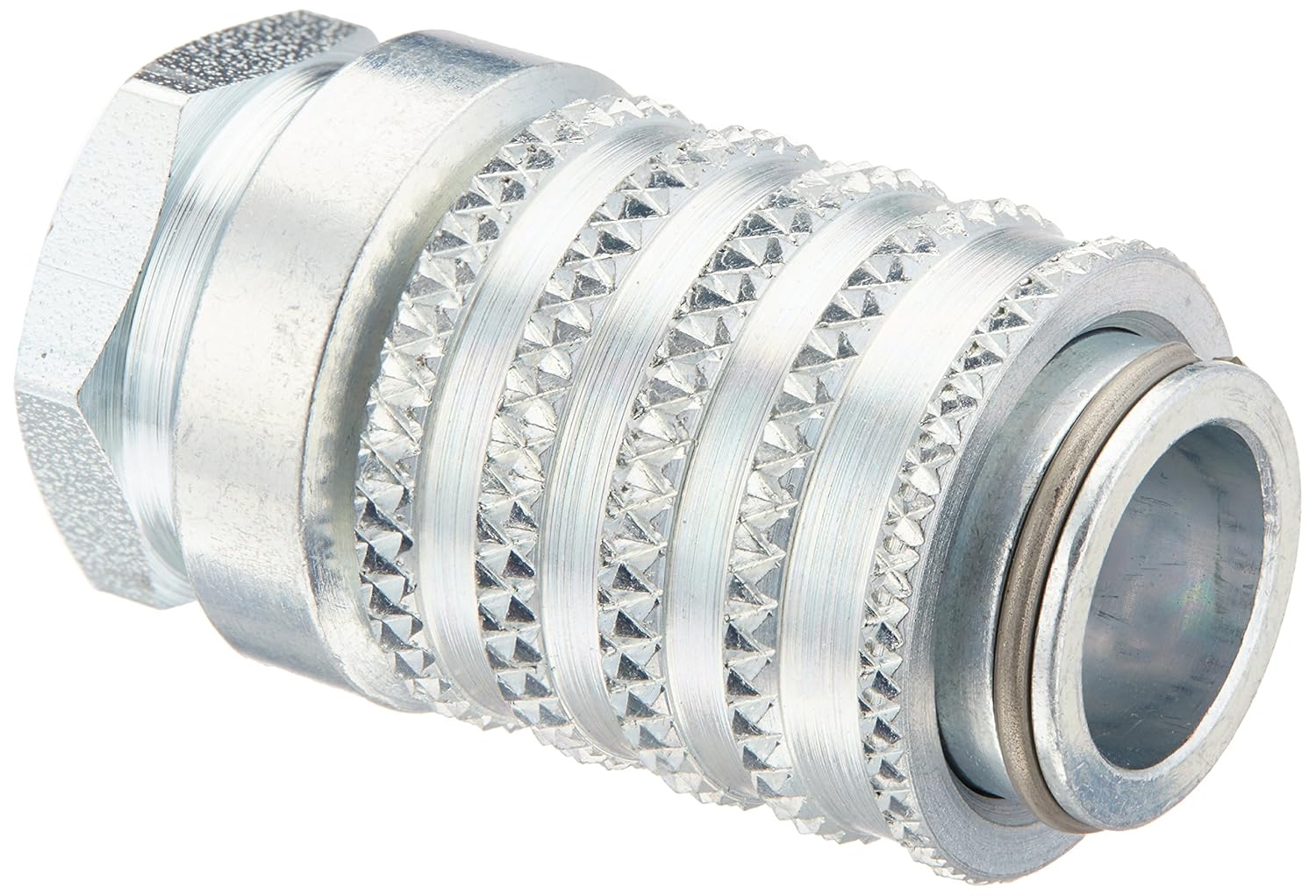 Parker Hannifin PD222 Series PD Steel Test Port and Diagnostic Equipment Quick Coupler with Female Pipe Thread, 1/8" Body Size, 1/8"-27 NPTF Thread Size, 1.67" Length Pack of 2