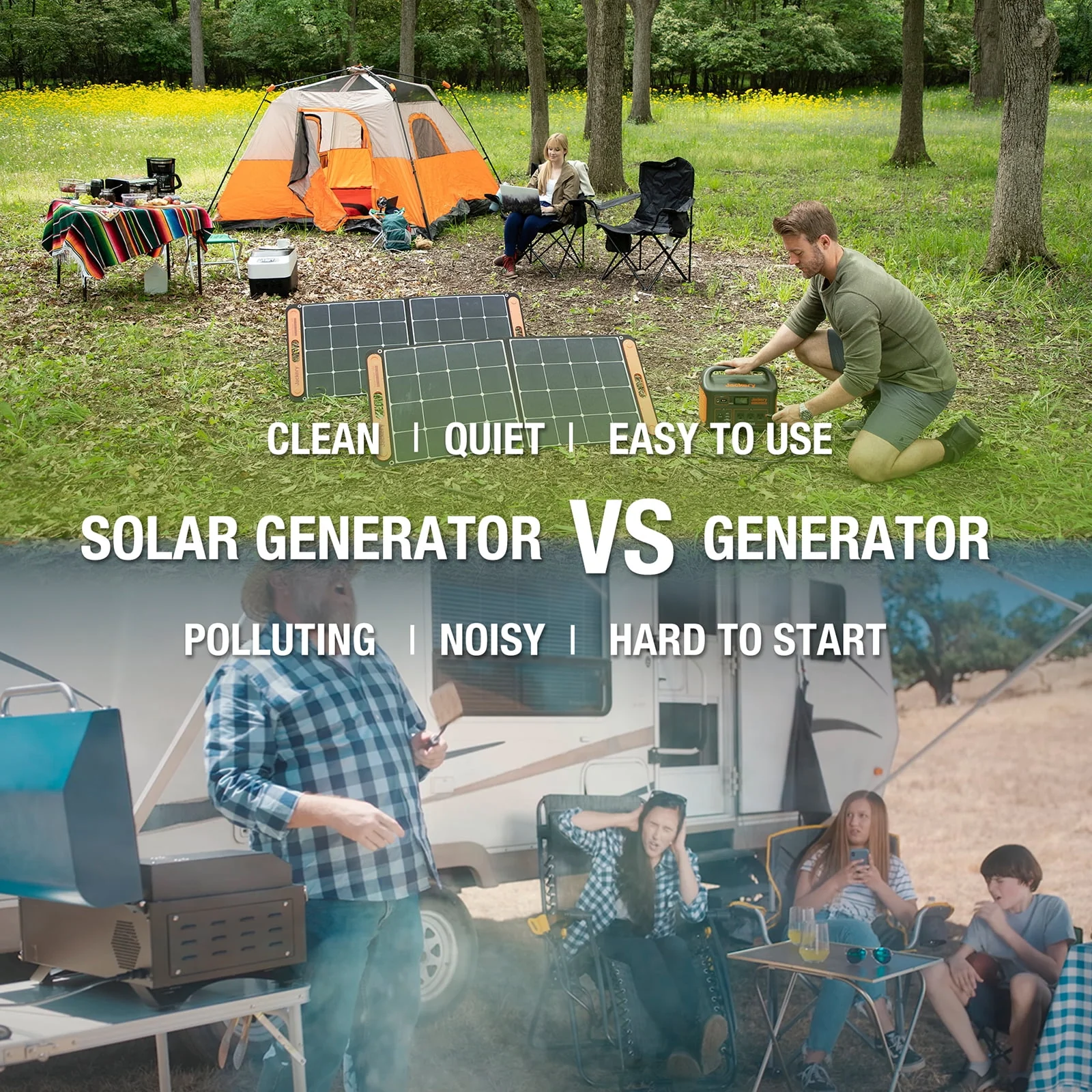 Jackery Explorer 1000 Portable Power Station, 1002Wh Capacity with 3x1000W AC Outlets (Solar Panel Optional)