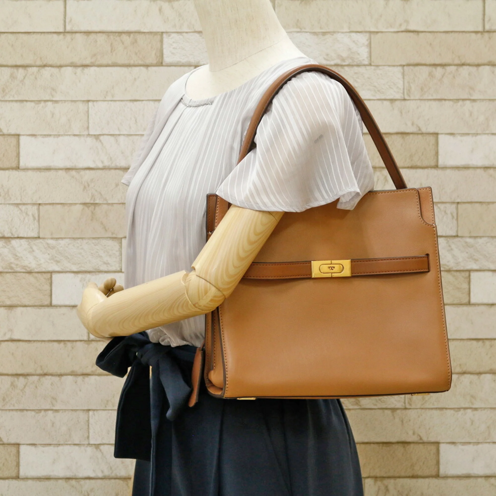 Pre-Owned Tory Burch Shoulder Bag Leather Brown Women's (Good)