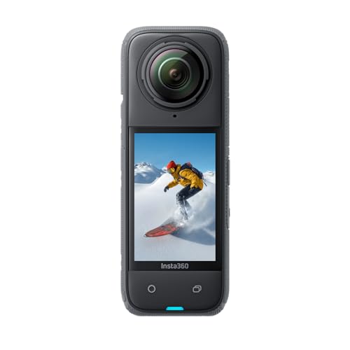 Insta360 X4 Motorcycle Bundle- 8K Waterproof 360 Action Camera, 4K Wide-Angle Video, Invisible Selfie Stick, Removable Lens Guards, 135 Min Battery Life, AI Editing, Stabilization, No Micro SD Card
