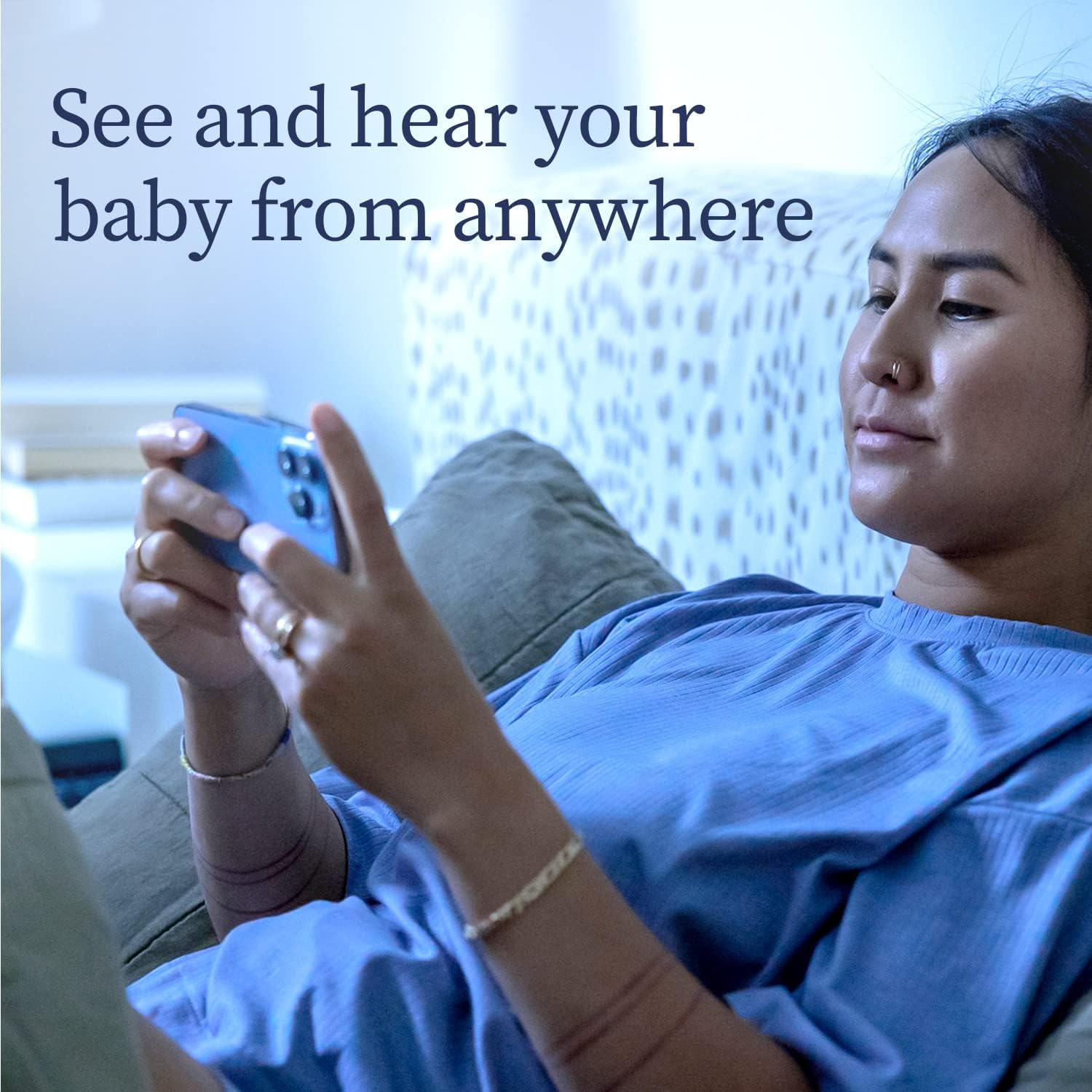 Owlet Dream Duo: Dream Sock Baby Monitor and HD Camera - Deep Sea Green