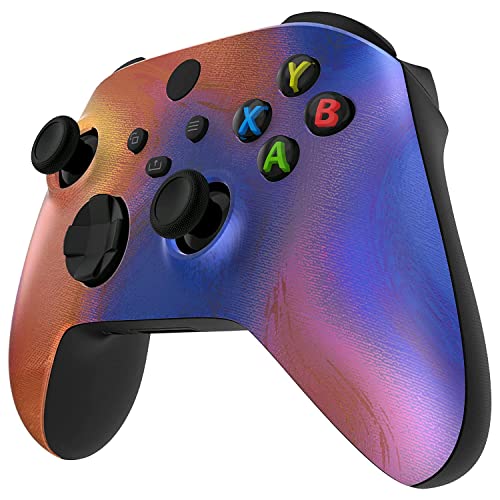 Wireless Controller for Microsoft Xbox Series X/S & Xbox One - Custom Soft Touch Feel - Custom Series X/S Controller (X/S Golden Waves)