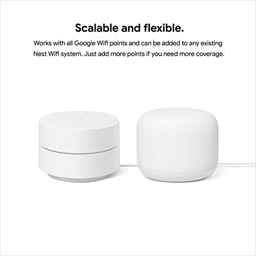 Google Wifi - AC1200 - Mesh WiFi System - Wifi Router - 4500 Sq Ft Coverage - 3 pack