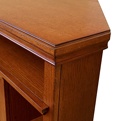 Churchill 51" Corner Electric Fireplace TV Stand in Oak by Real Flame