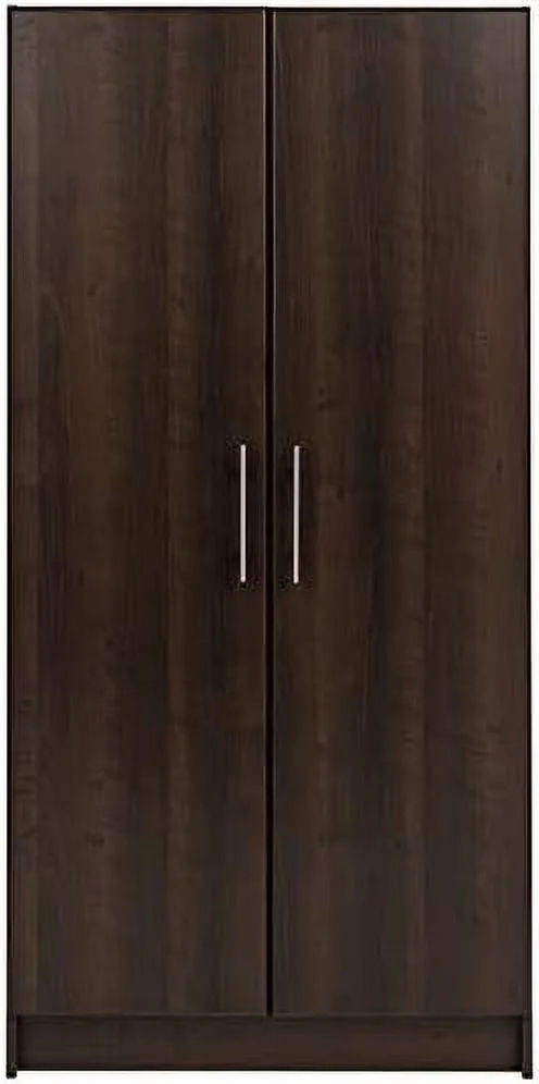 Contemporary 32" Wardrobe Armoire In Espresso