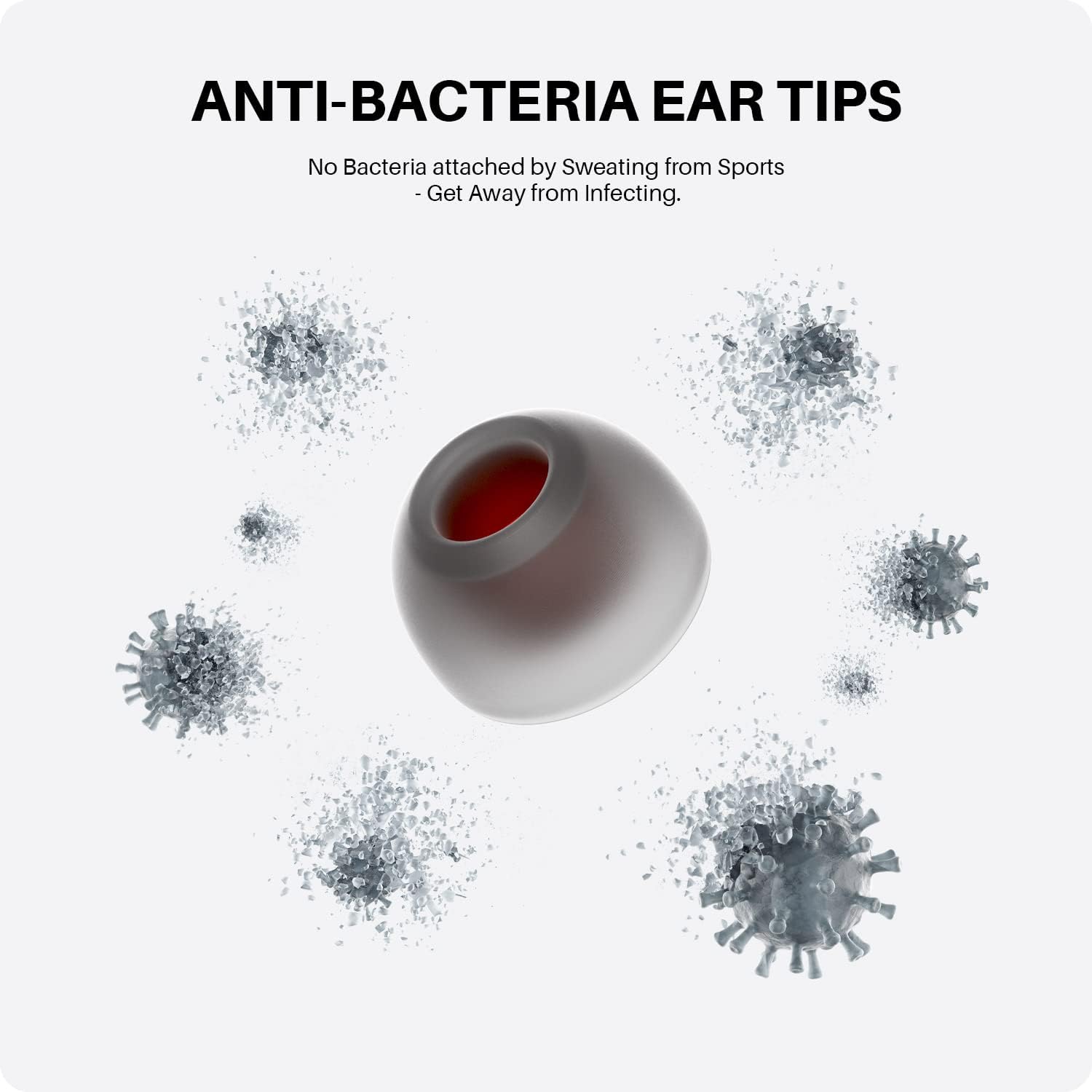 Earbuds, Tribit IPX8 Waterproof by SGS and 65H Playtime with Anti-Bacteria Earbuds for Intense Sports Bluetooth 5.2 Earphones with Transparency Mode to Hear True Sound by apt-X and CVC 8.0,MoveBuds H1