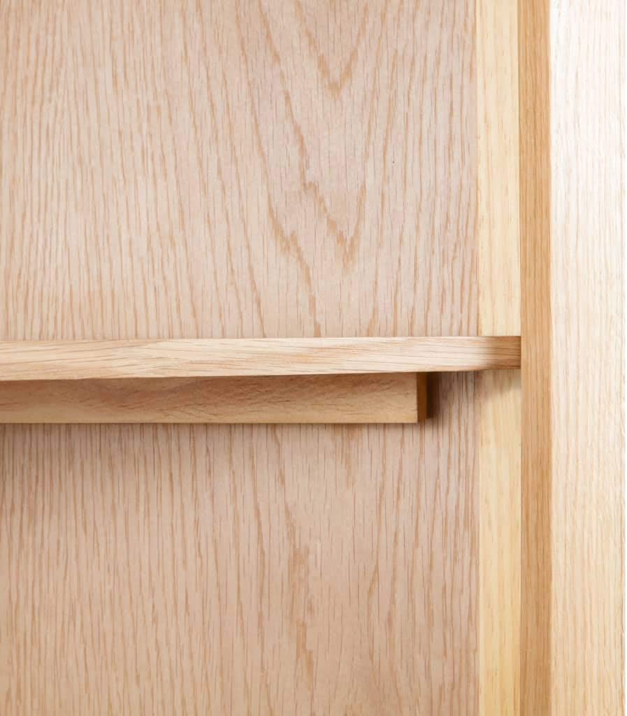 FAMIROSA Corner Cabinet 23.2x14.1x70.8 Solid Oak Wood