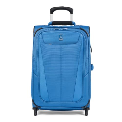 Travelpro Maxlite 5 Softside Expandable Upright 2 Wheel Carry on Luggage, Lightweight Suitcase, Men and Women, Burgundy, Carry On 22-Inch