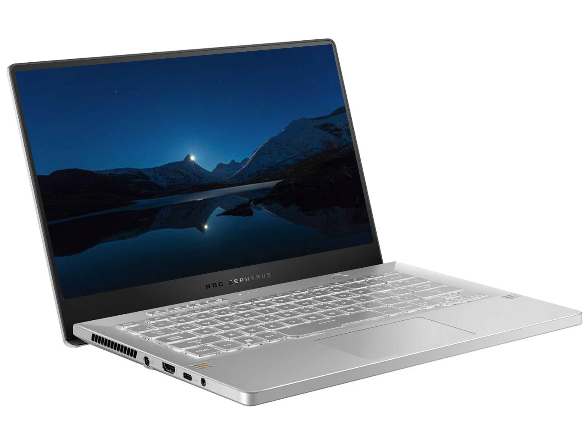 Asus ROG Zephyrus 14Inches FHD Laptop 2023 Newest Upgrade Gaming Laptop AMD Ryzen 7-5800HS Processor 16GB RAM 1TB SSD Windows 11 Home Fast Charge HDMI Webcam Bluetooth White LIONEYE HDMI Cable