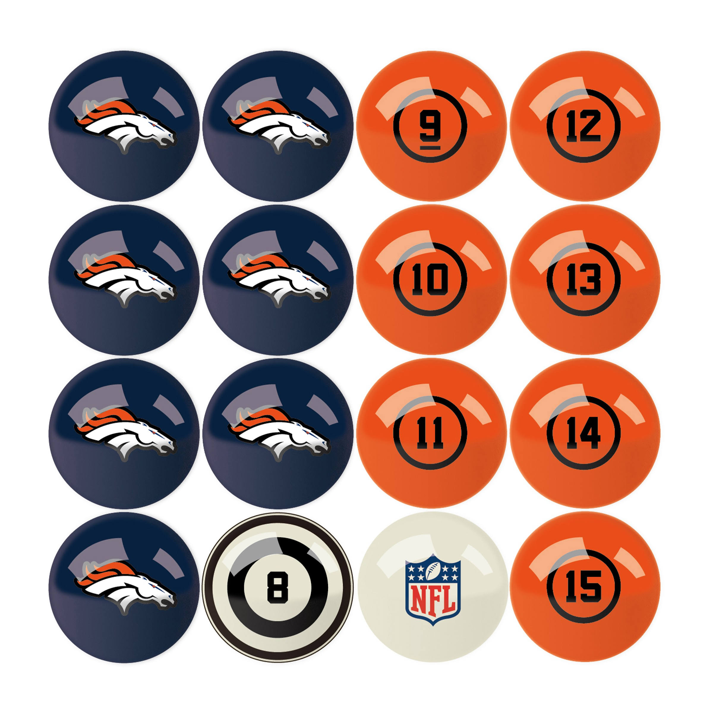Imperial New Orleans Saints Billiard Ball Set with Numbers