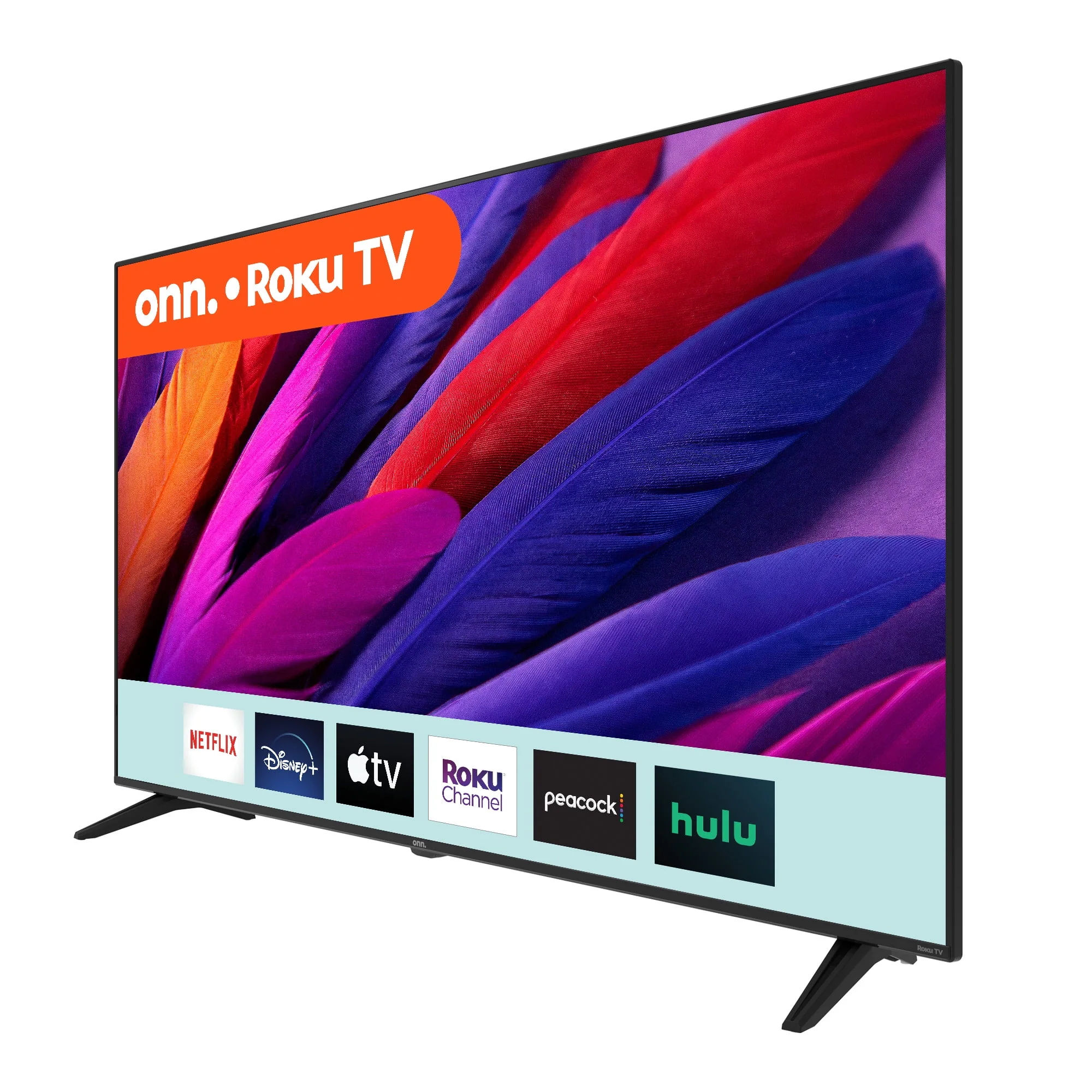 onn. 65” Class 4K UHD (2160P) LED Roku Smart Television HDR (100012587)