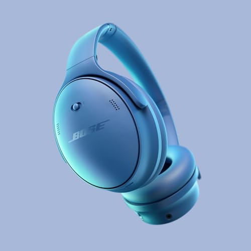 Bose QuietComfort Bluetooth Headphones, Wireless Headphones with Active Over Ear Noise Cancelling and Mic, Deep Bass, Up to 24 Hours of Playtime, Sandstone