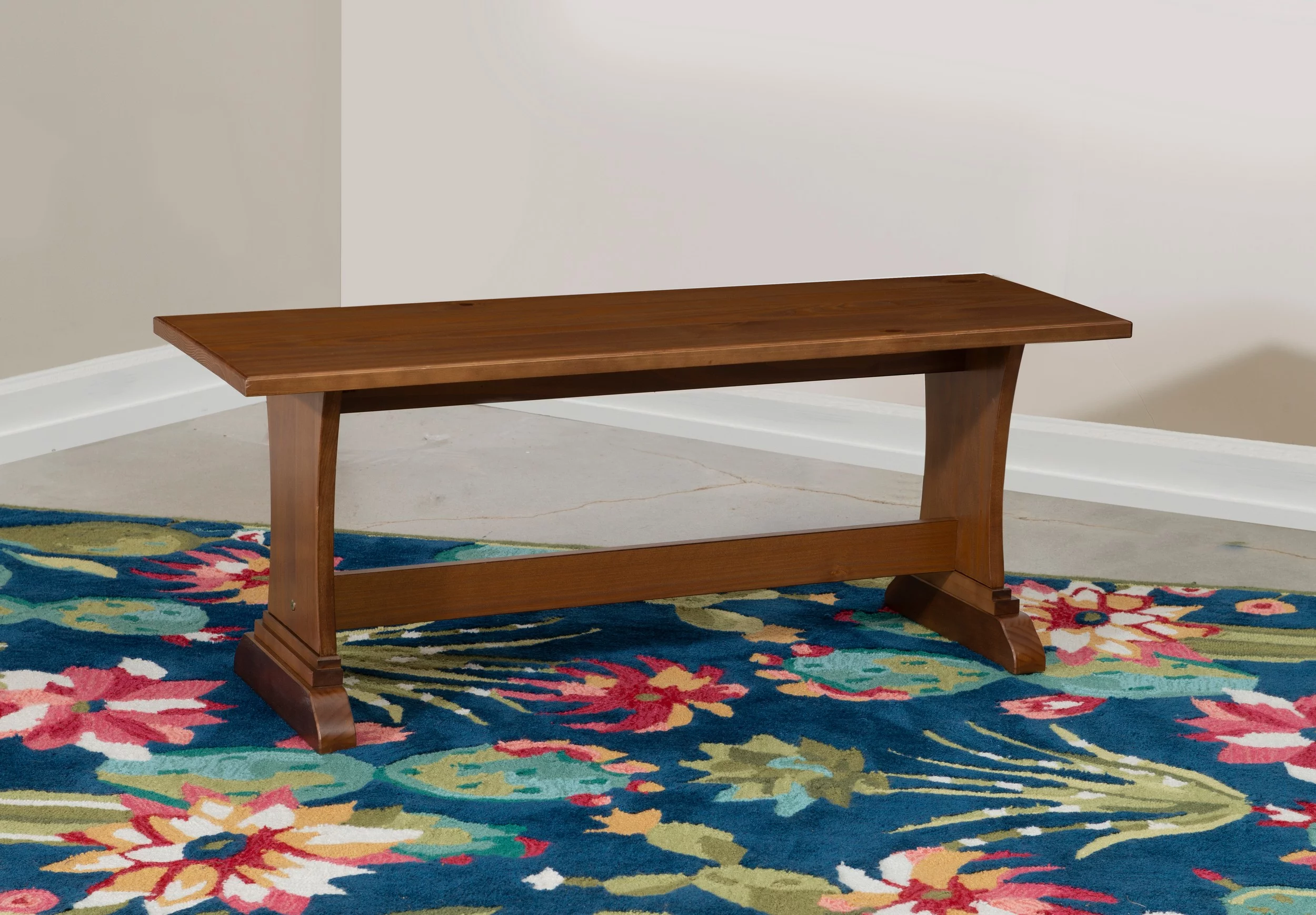 Linon Midwest Wood Corner Dining Breakfast Nook with Table and Storage, Seats 5-6, Natural Pine
