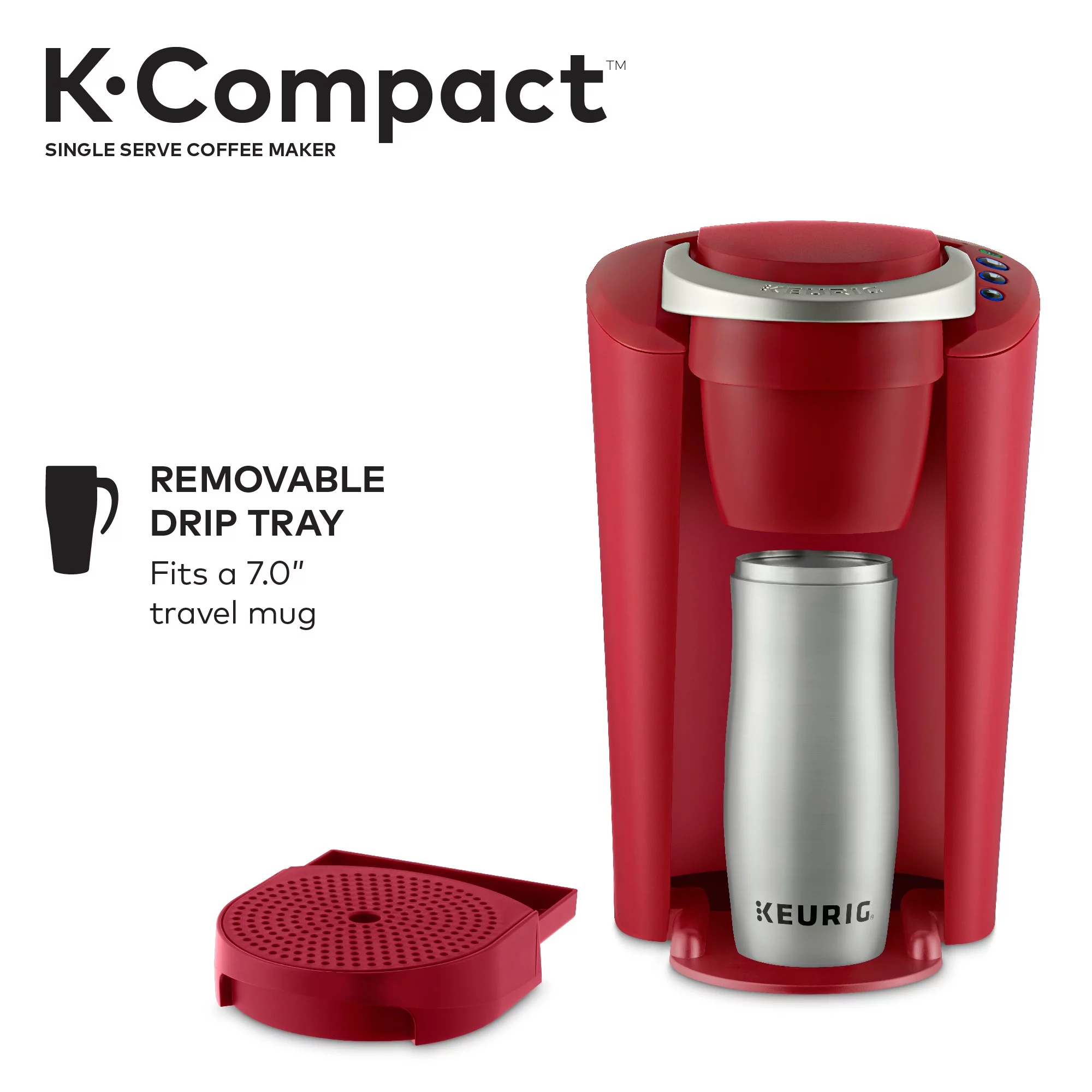 Keurig K-Compact Single-Serve K-Cup Pod Coffee Maker, Turquoise