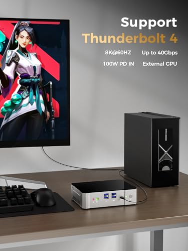 TOPGRO K5 Mini PC 13th Gen Core i9-13900H, Mini Computers(14C/20T, Up to 5.4GHz) 32GB DDR5/1TB PCIe4.0 SSD, Mini PC Win11 Pro, 8K UHD/2.5G LAN/Thunderbolt 4/WiFi 6E/BT5.3, Home&Office Small PC