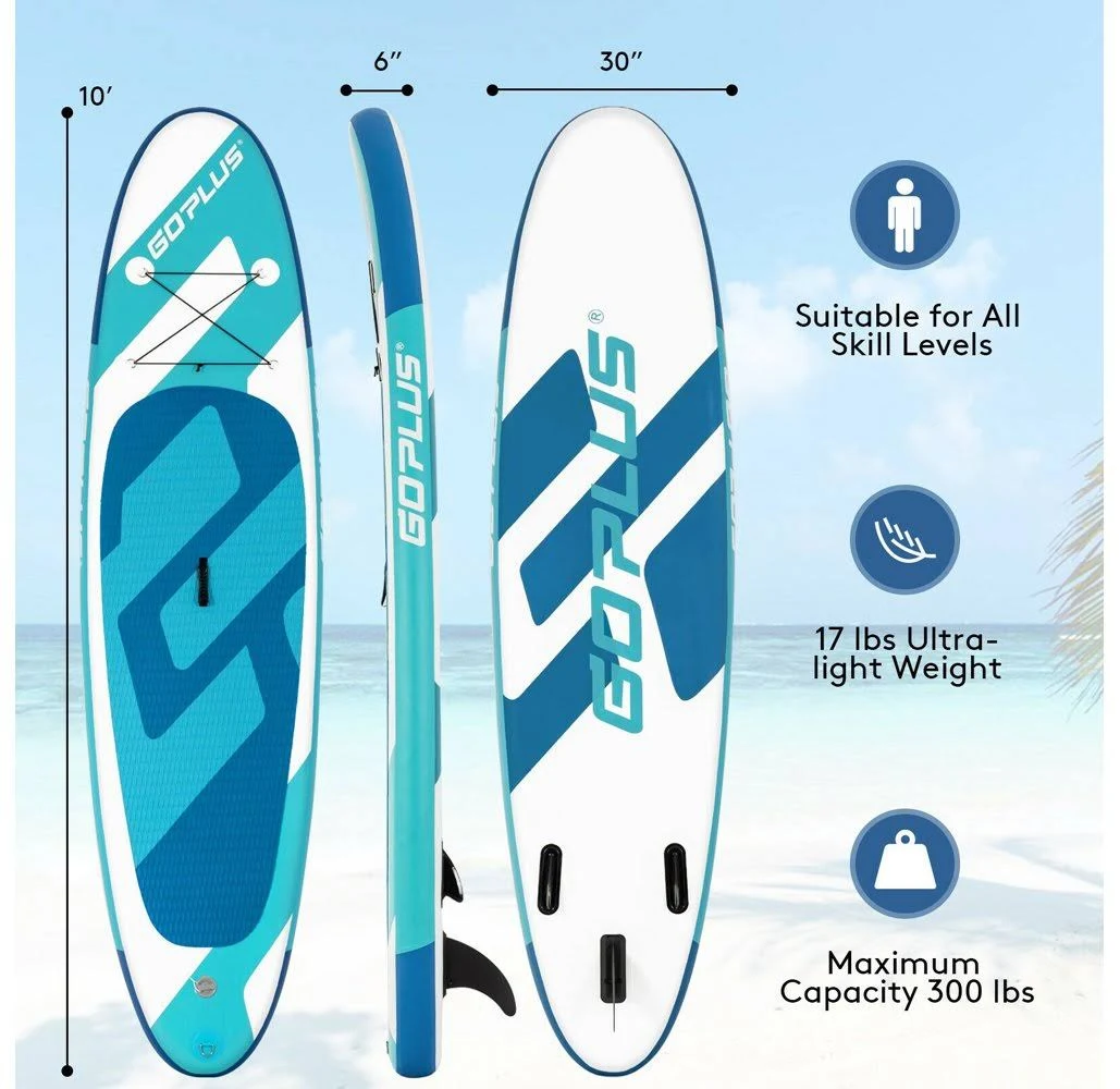 Inflatable 10-Foot Stand Up Paddle Board - Yellow