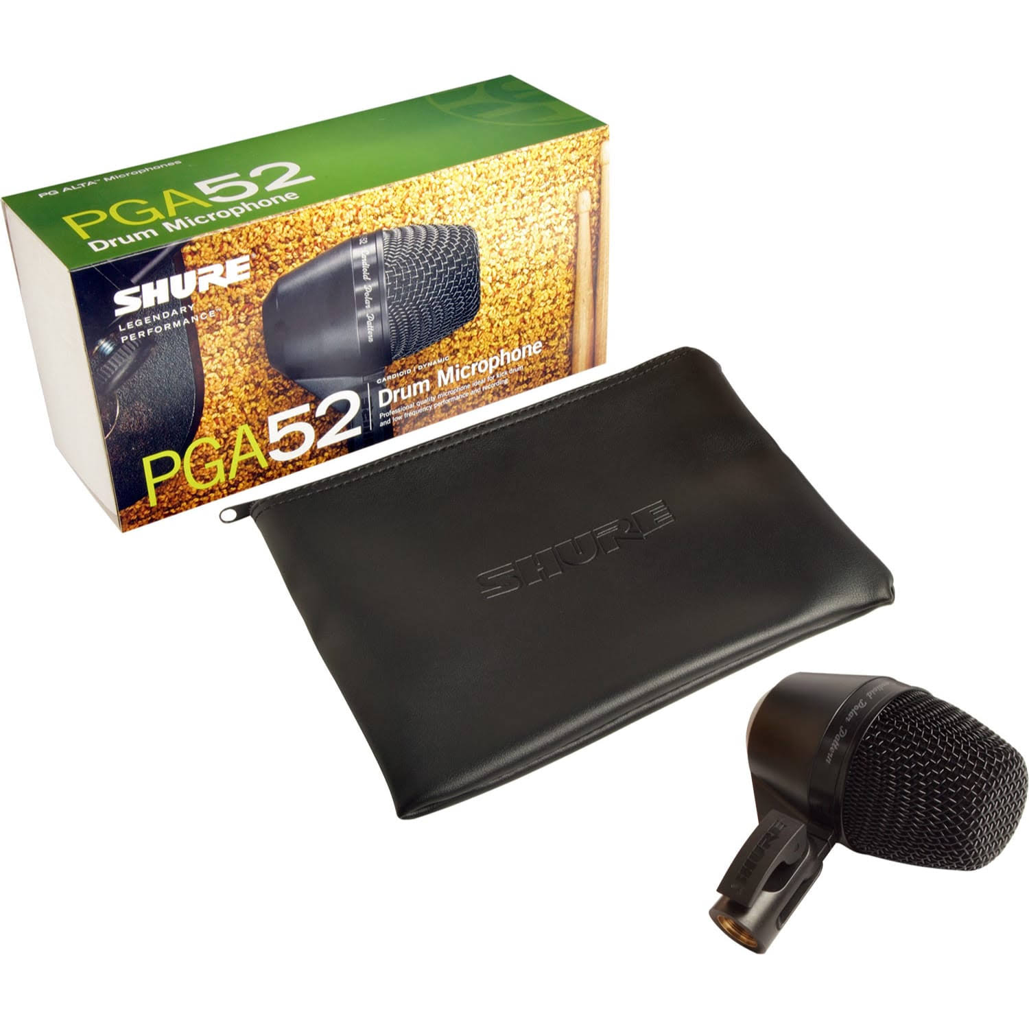 Shure PG Alta PGA52 Microphone - Cardioid - Black metallic