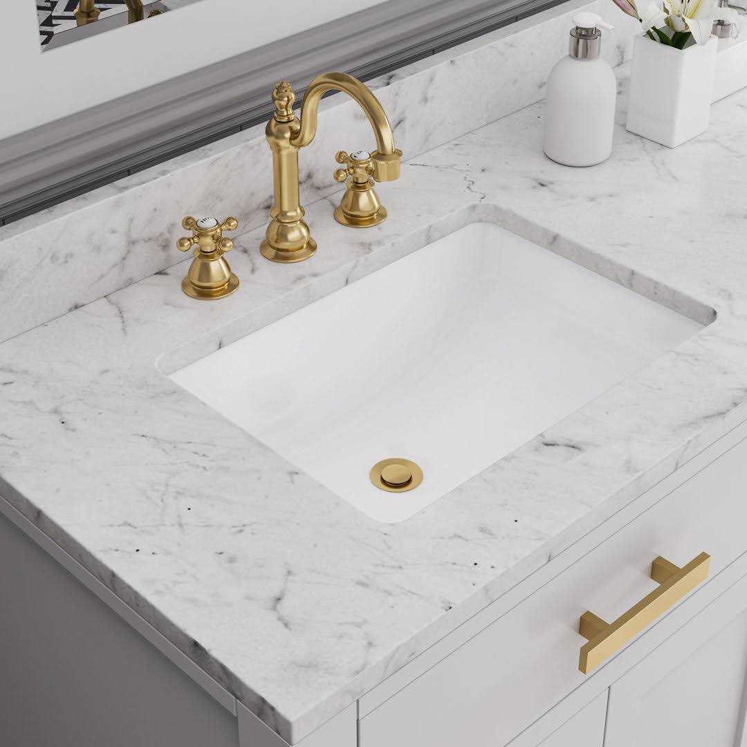 Water Creation 8.25 Cross Handles Solid Brass Lavatory Faucet in Satin - Shop Hardware Tools Online Store