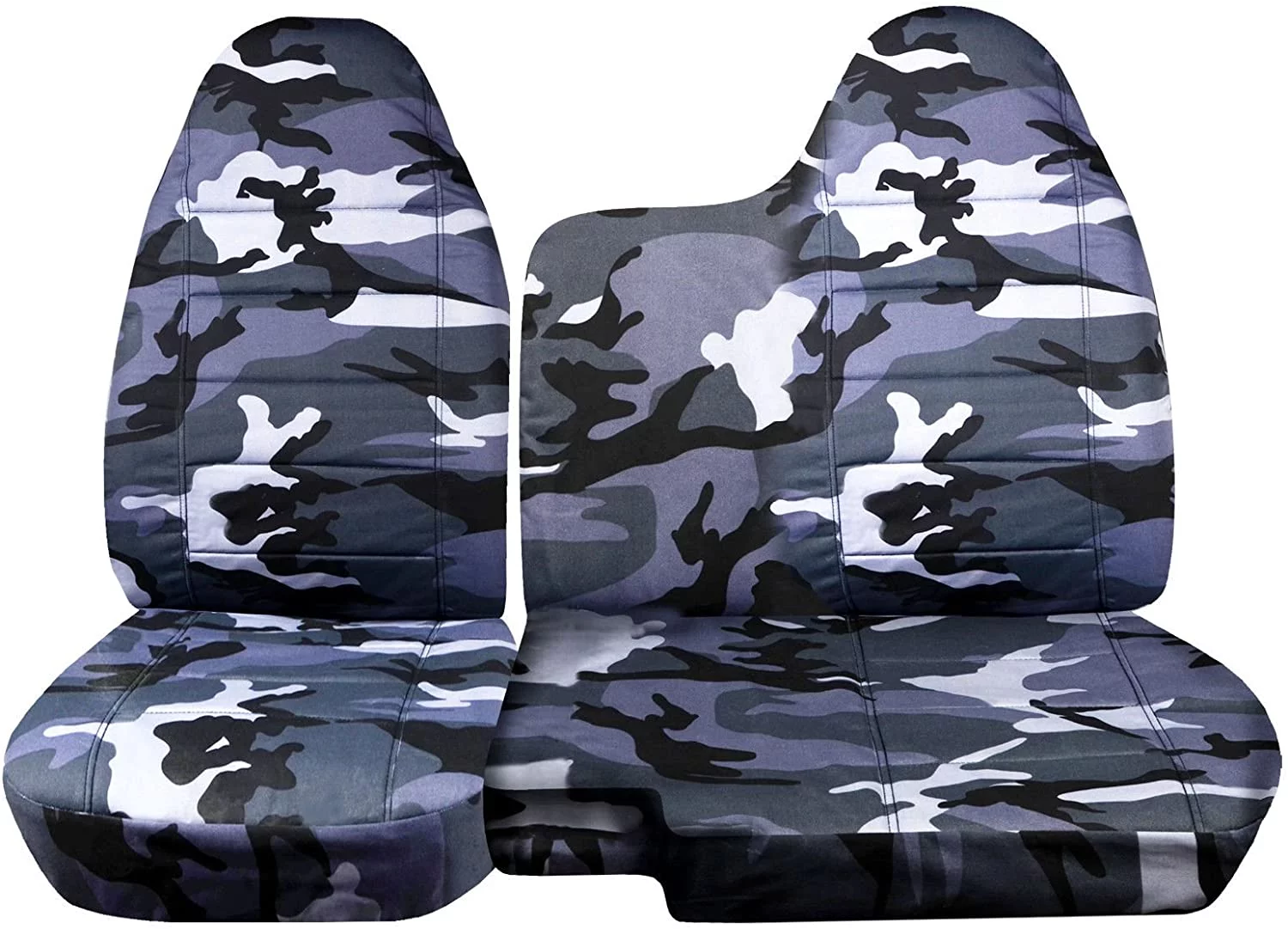 T54-Designcovers Fits 2004-2012 Chevy Colorado/GMC Canyon Truck Seat Covers(60/40 Split Bench) No Armrest:Gray Camouflage - Curated Treasures Market