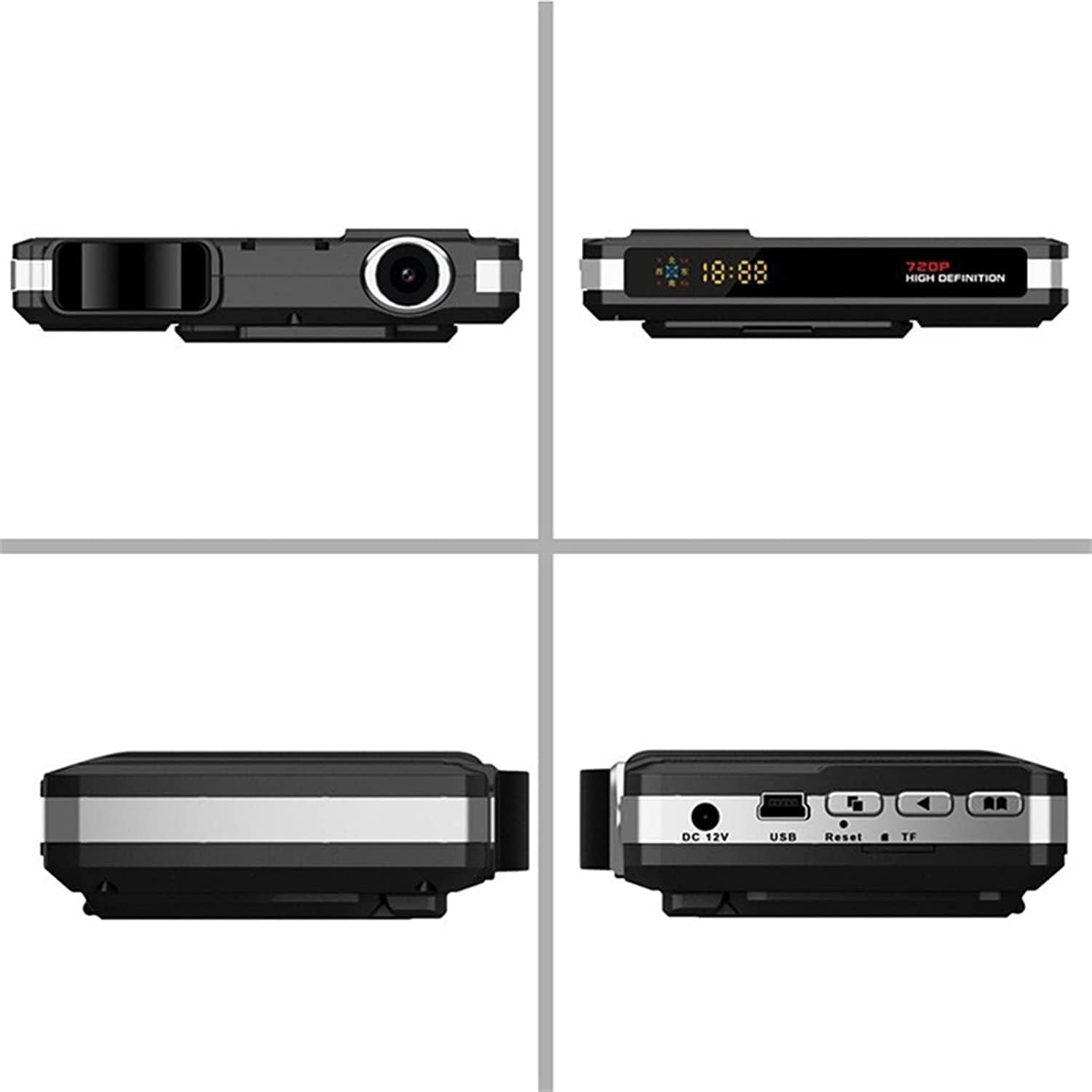 Tech King - 2 in1 Dash Cam /Radar Detector Pack of 2