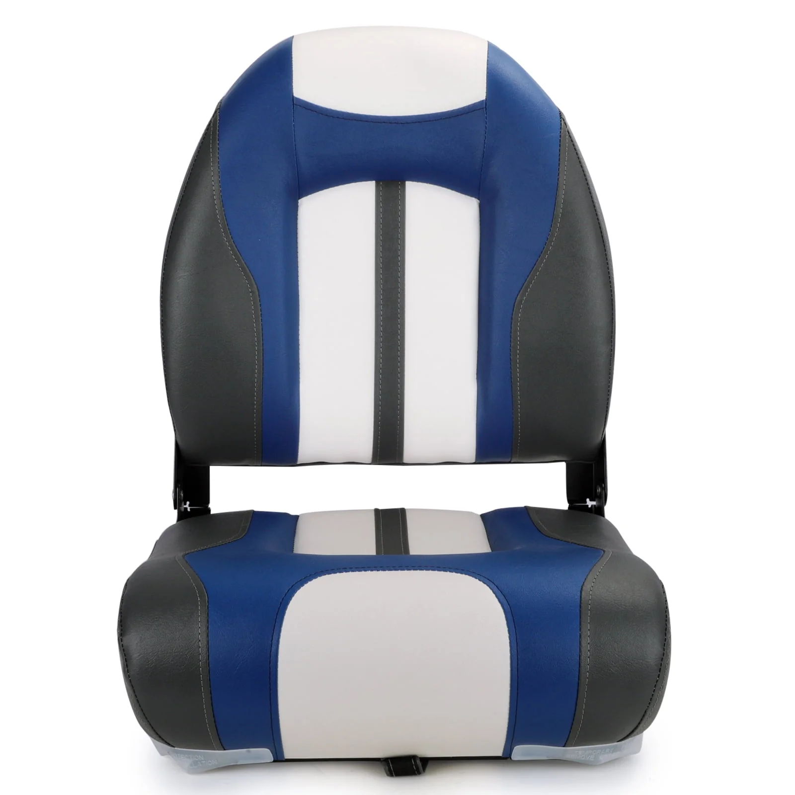 NORTHCAPTAIN S1 Pro Premium High Back Folding Boat Seat,Stainless Steel Screws Included,Charcoal/Black(2 Seats)