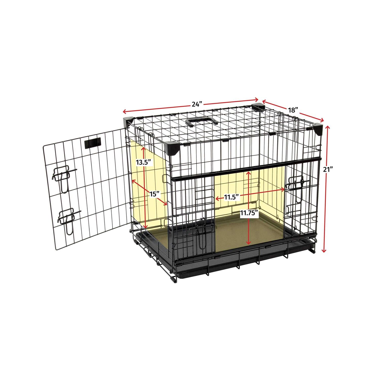 Lucky Dog Sliding Double Door Dog Crate - Pet Supplies online store