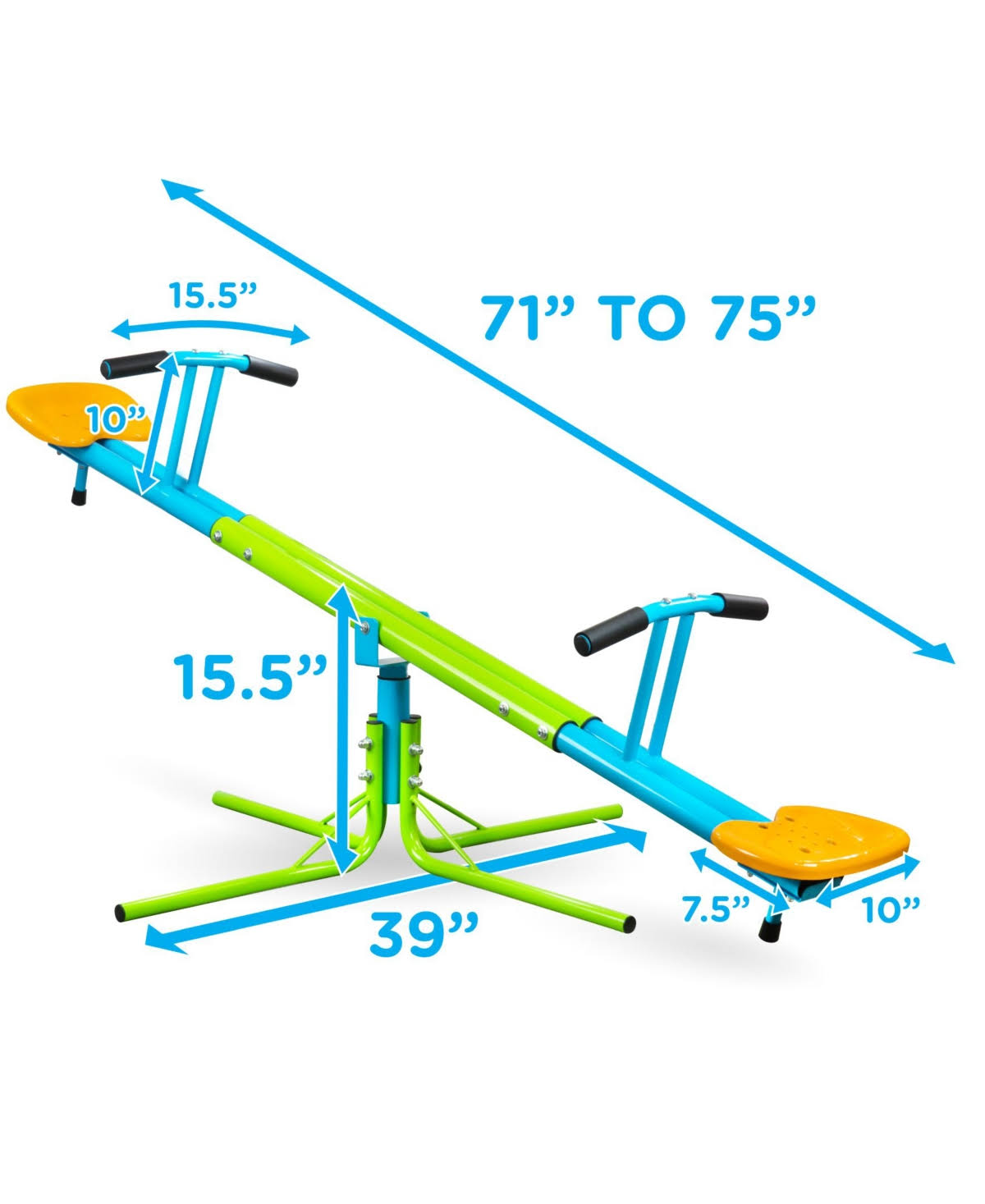 Pure Fun Heavy Duty 360 Kids Swivel Seesaw