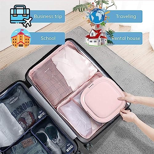 Portable Washing Machine Mini Washer with 2 Modes Drying and UV, Washing Machine Portable 4D Wave Wheel,Spin Dry for Apartment,Laundry,Camping,Trave