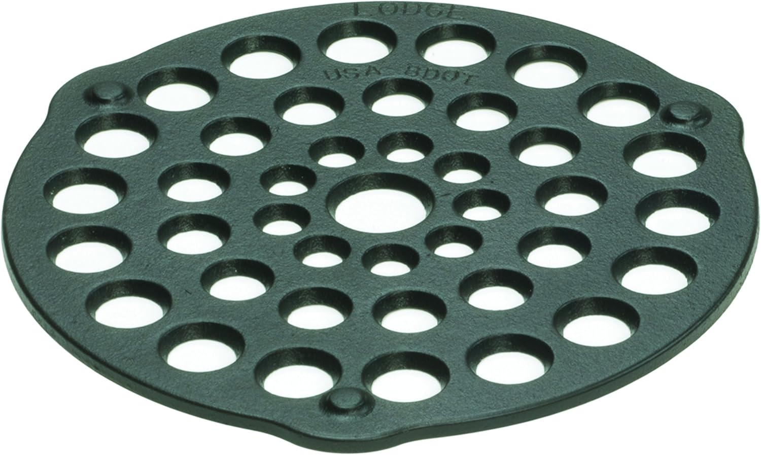 Lodge Seasoned Cast Iron Dutch Oven Bundle - 12 Inch Deep Camp Oven, Meat Rack/Trivet, Pre-Seasoned (8QT/8 inch)