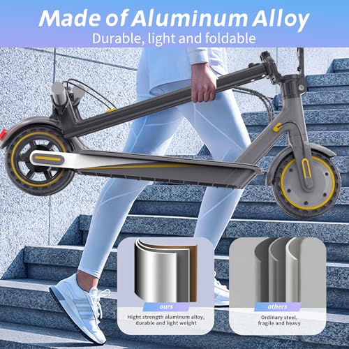 Electric Scooter for Adults, 19Mph, 15/21 Miles Range, Aluminum Alloy E-Scooter with 8.5" Honeycomb Tire, Foldable Escooter with Dual Braking System and App Control