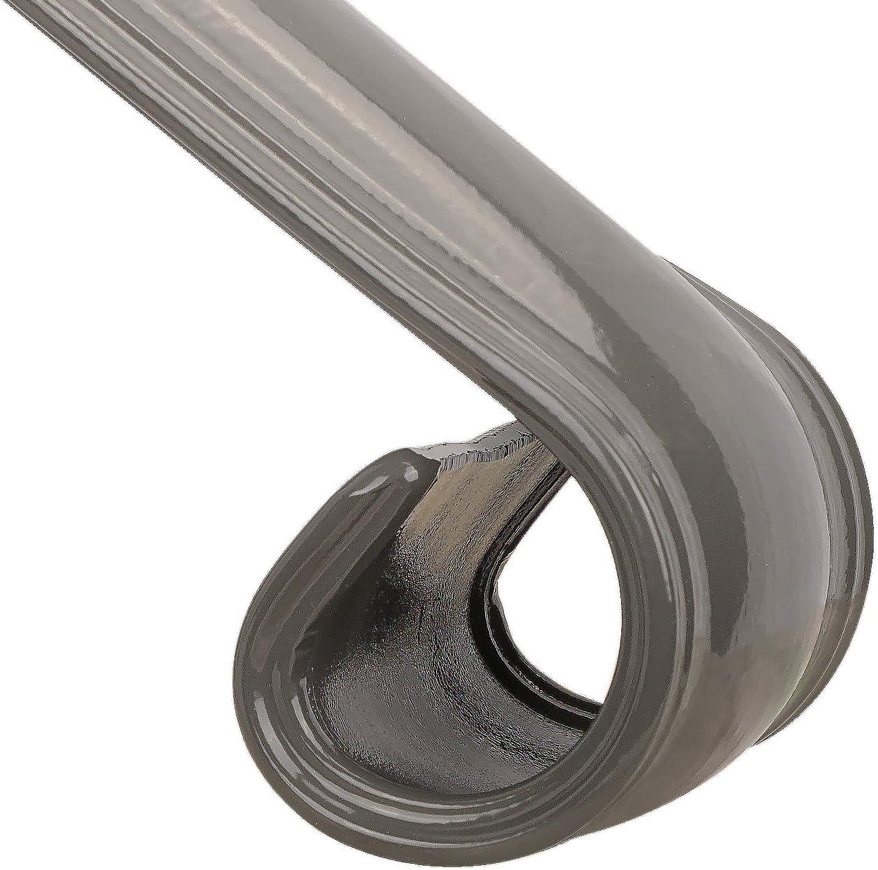 Single Step Handrail ,Black Handrail Railings 1 Step Handrail Metal Wrought Iron Handrail , Handrail Railings for Steps Porch Single Step handrail（Gray） Pack of 2