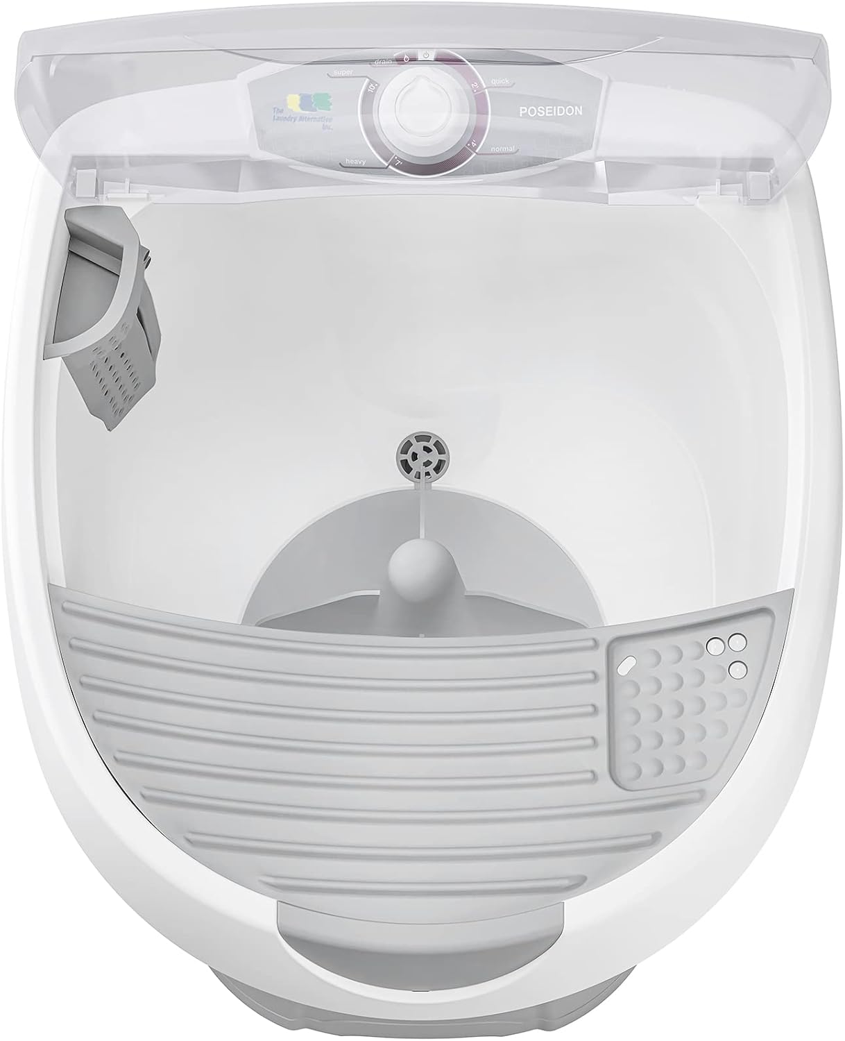 The Laundry Alternative Poseidon Portable Washer - Small Washing Machine for Apartment Living & RV Travel with Real Agitator & Innovative Foldable Design - Compact Washer Ideal for Limited Spaces