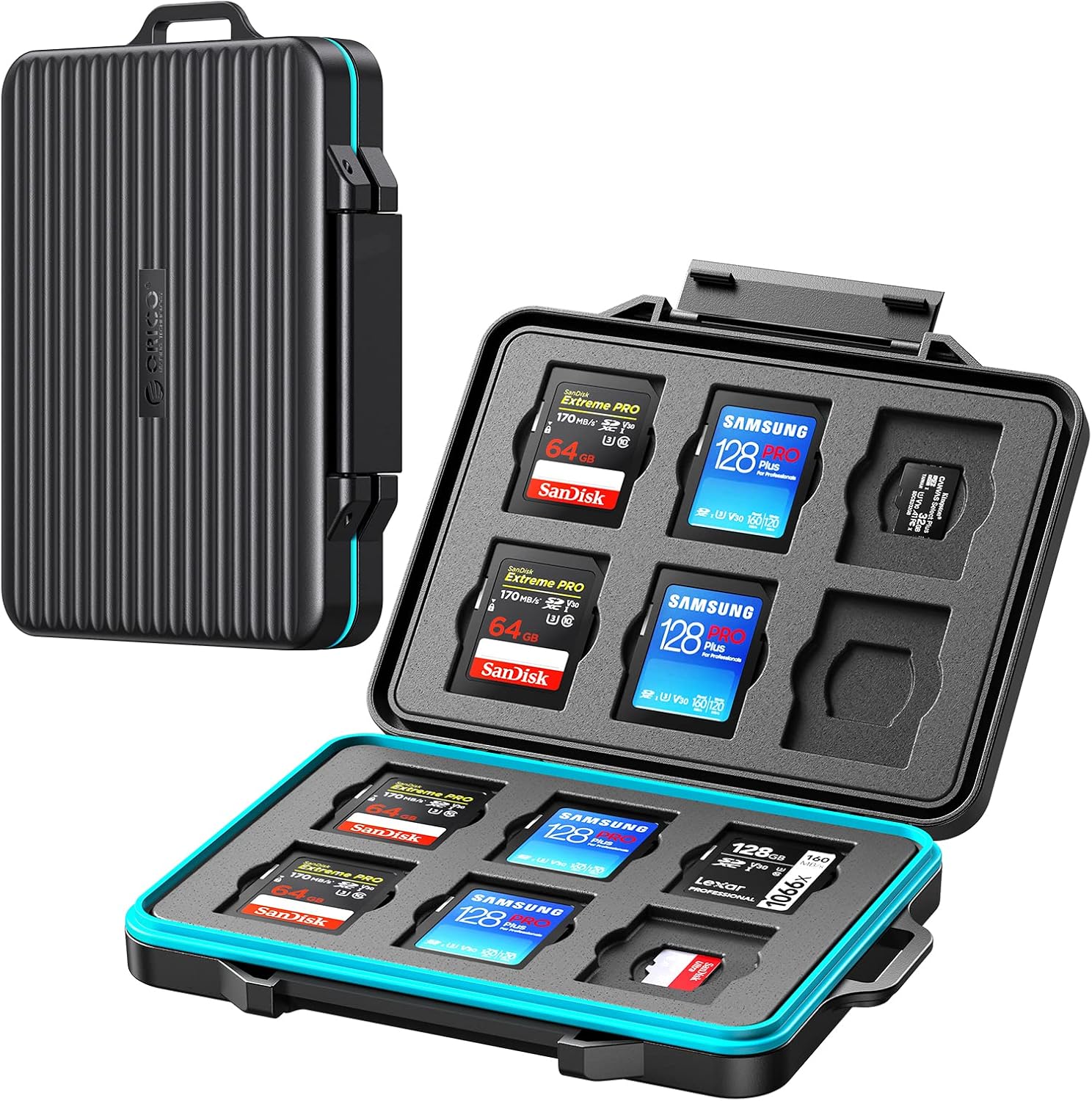 ORICO Hard Drive Case 2.5 inch External Drive Storage Carrying Bag Waterproof Shockproof for Organizing HDD and Electronic Accessories
