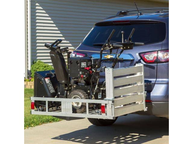 Apex ACC500-DLX Deluxe Aluminum Basket Hitch Cargo Carrier with Ramp