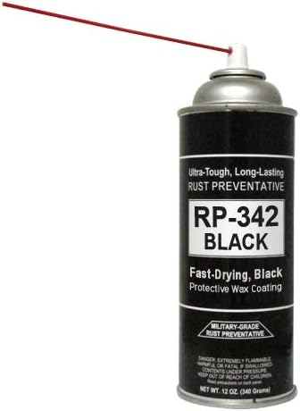 Cosmoline RP-342 Black Rust Preventive Spray (Military-Grade) 3-Cans Pack of 2