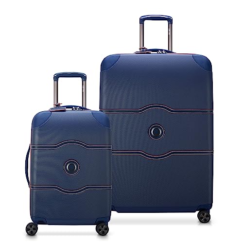 DELSEY PARIS Chatelet Air 2.0 Hardside Luggage with Spinner Wheels, Angora, Checked-Large 28 Inch