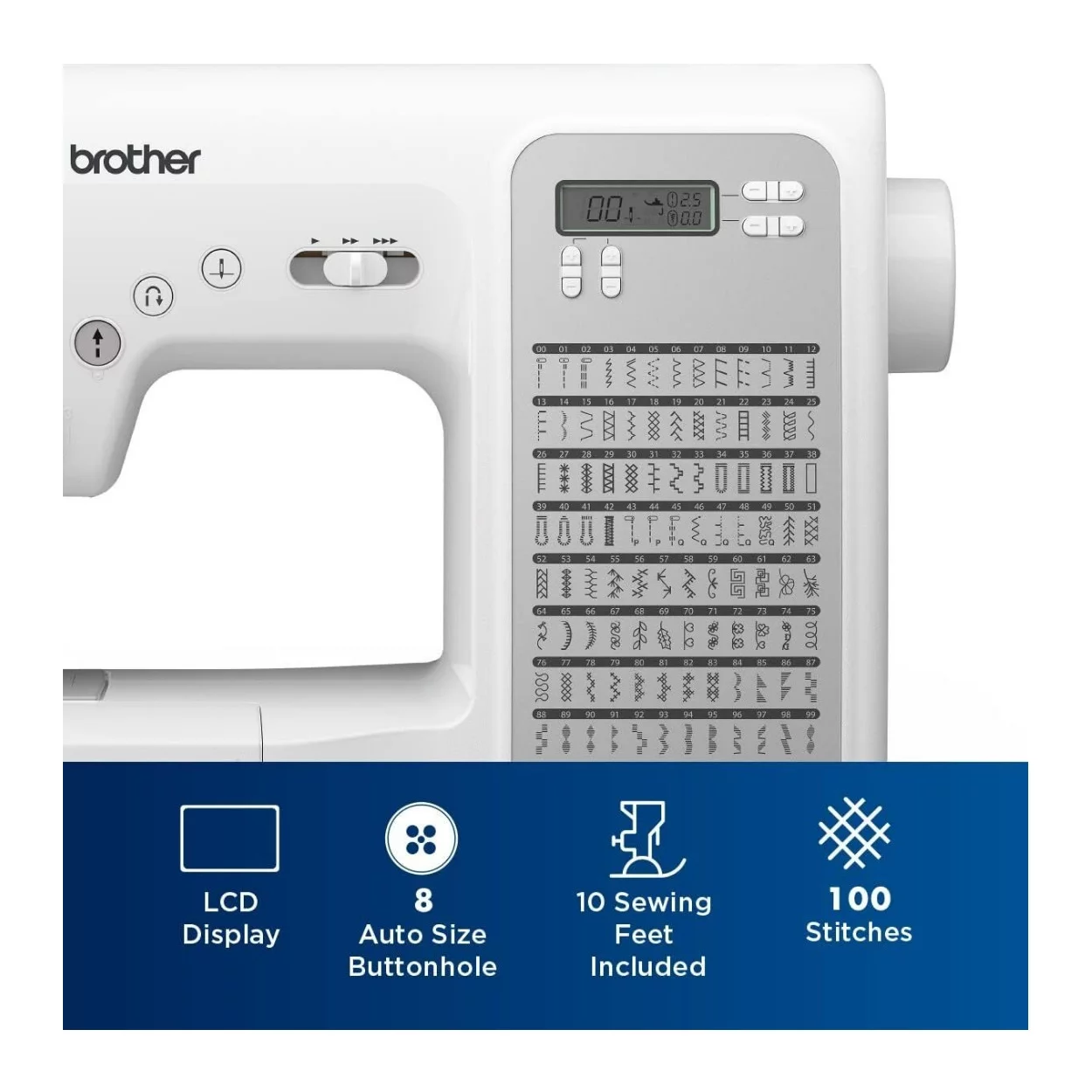 Brother CP100X Computerized Sewing and Quilting Machine with 100 Built-in Stiches (Restored)