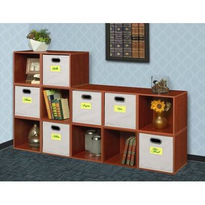 Keasler 12 Cube Unit Bookcase Ebern Designs Color: Warm Cherry