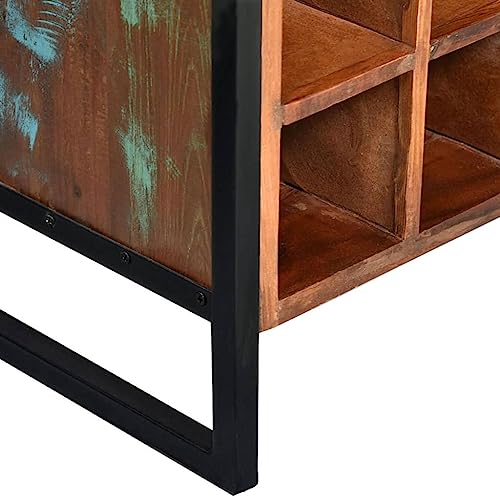 Wine Rack for 16 Bottles Solid , Wood,This bar cabinet is made of , wood, which is solid, durable and beautiful, and has the characteristics of different woods like teak, mango wood, acacia, etc. Ever