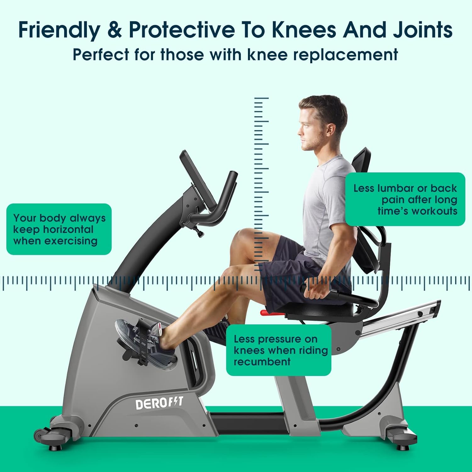 Recumbent Exercise Bike Electromagnetic,Commercial Grade 32 Levels Resistance Fitness Recumbent Bike At Home,Adjustable Seat,Mesh Backseat Lumbar Support,Oversized Pedal,330Lbs Weight Capacity