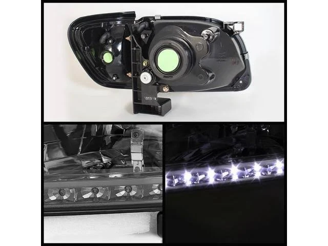 Toyota Tacoma Xtune Smoked Chrome Crystal Headlights