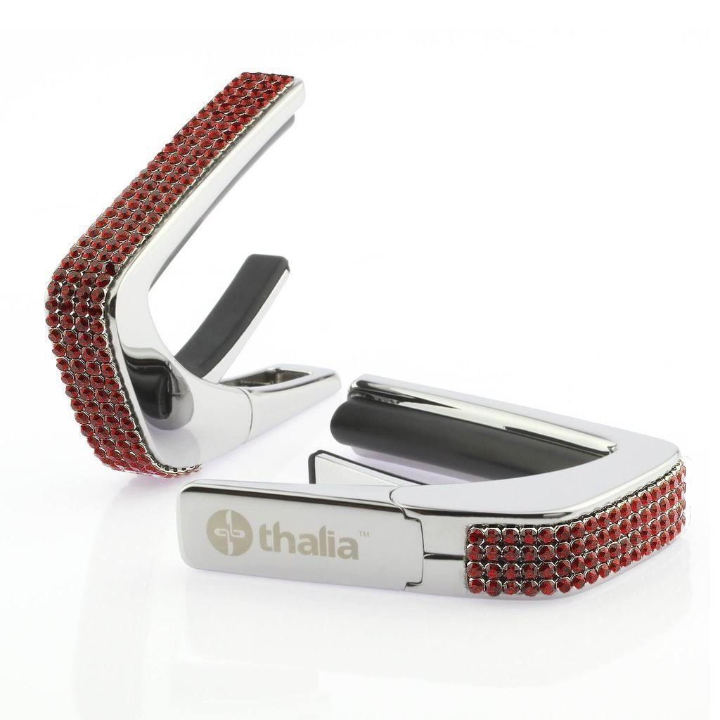 Thalia Capo Chrome 200 Series Guitar Capo Teal Angel Wing