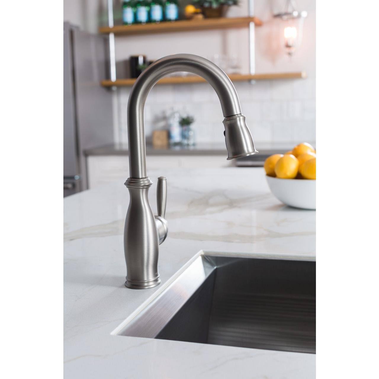 Moen Brantford Oil Rubbed Bronze One-Handle Pulldown Bar Faucet