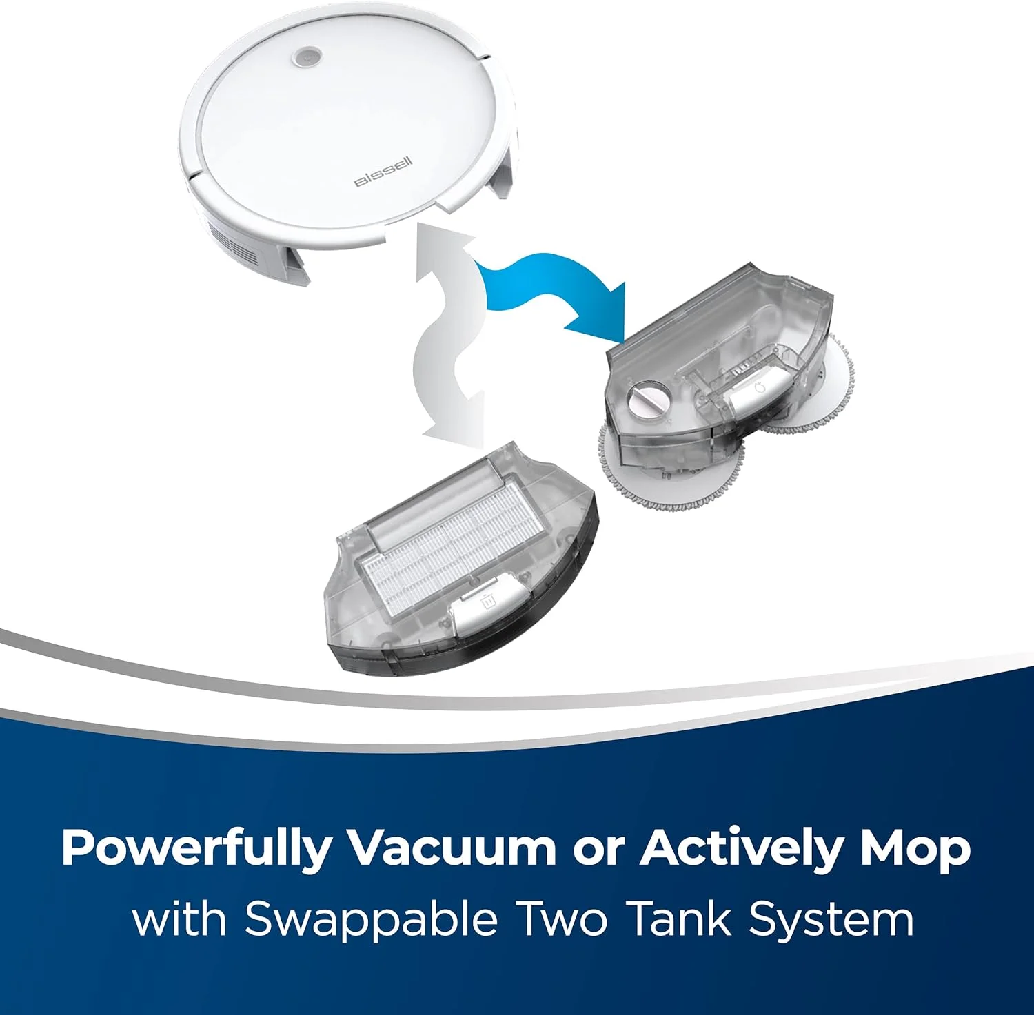 Bissell SpinWave 3115 Hard Floor Expert Pet Robot, 2-in-1 Mop / Vacuum